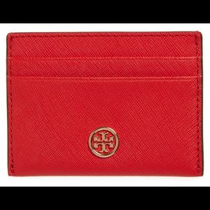 Tory Burch BRAND NEW RED card wallet